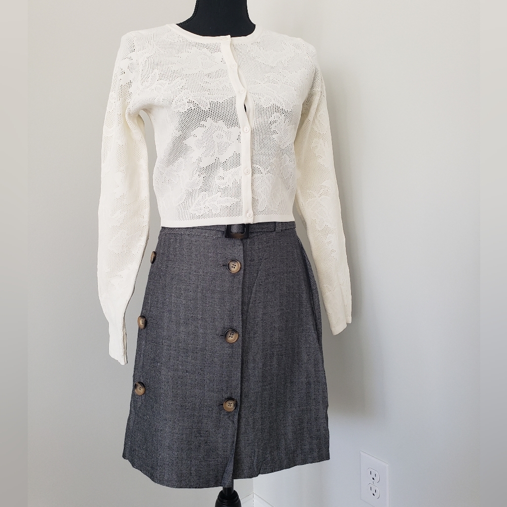 Mango casual women skirt, medium size (us size:small)83% viscose/17%acrylic